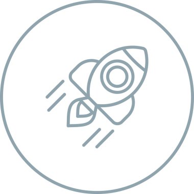 roket ağ ikonu vektör illüstrasyonu 