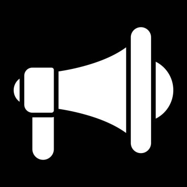 Moda tarzında konuşmacı simgesi. Megafon.