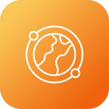 Earth icon, vector illustration simple design