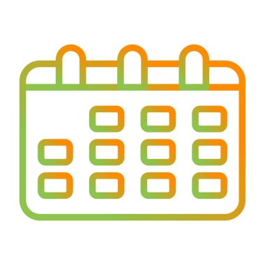 takvim anımsatma simgesi, özet biçimi, vektör illüstrasyonu