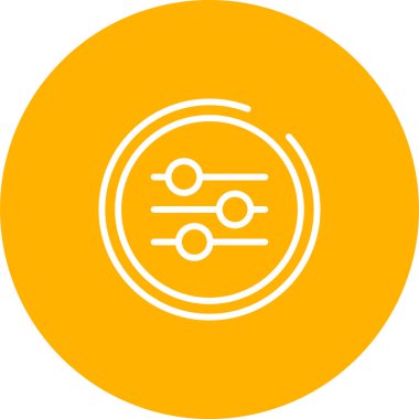 Equalizer ağ simgesinin vektör illüstrasyonu