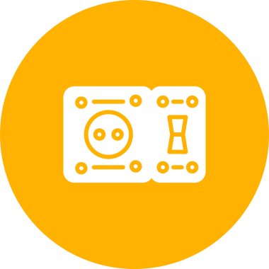 GFCI Outlet ağ vektör illüstrasyonu