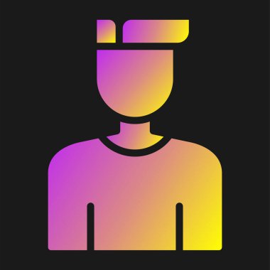 kullanıcı. Web simgesi basit illüstrasyon