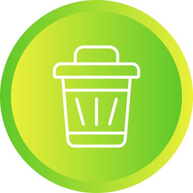 Çöp kutusu simgesi vektör illüstrasyonu