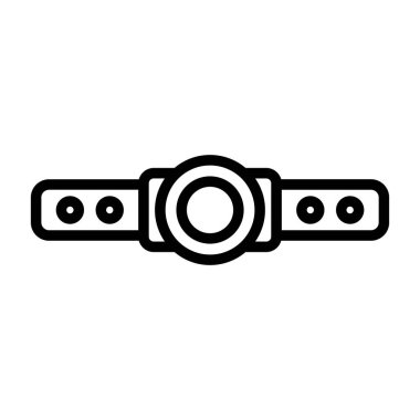 Headlamp Sign, Camping and Outdoor Gear Icon clipart