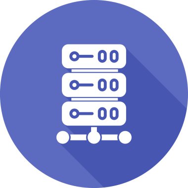 veritabanı simgesi, vektör illüstrasyonu basit tasarım