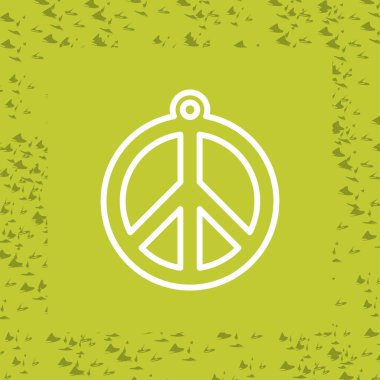 Barış işareti web illüstrasyon tasarımı