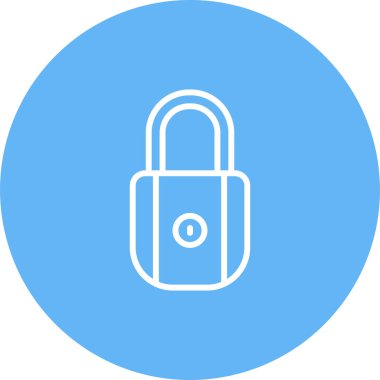 Asma kilit simgesinin web illüstrasyonu