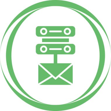 posta mektubu simgesi vektör illüstrasyon 