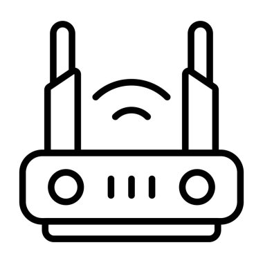 Yönlendirici Aygıt simgesinin vektör çizimi
