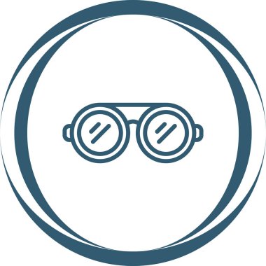 Gözlük. Web simgesi basit illüstrasyon 