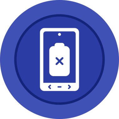 Boş Batarya simgesinin vektör çizimi