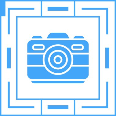 Kamera. Web simgesi basit tasarım
