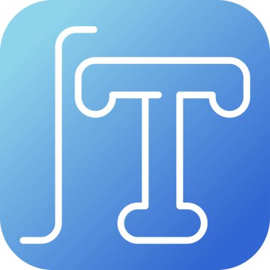 Typography simgesinin vektör illüstrasyonu