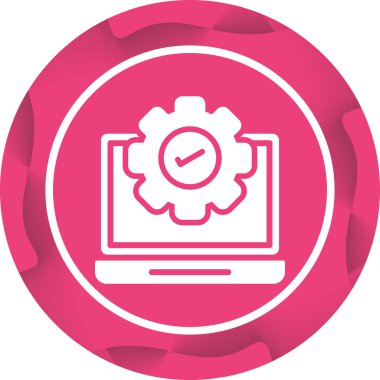 İşletim Sistemi Web simgesi vektör çizimi 