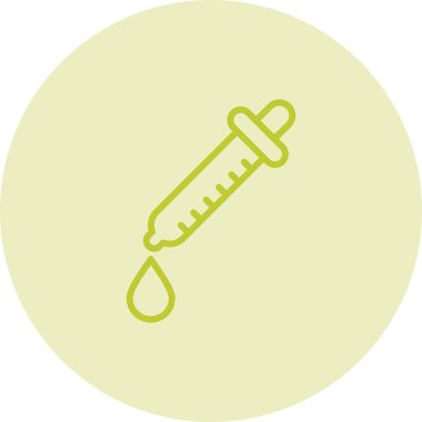 pipette simgesi, tıbbi ve sağlık web illüstrasyonu