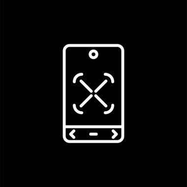 Basit illüstrasyon web simgesine odaklan 