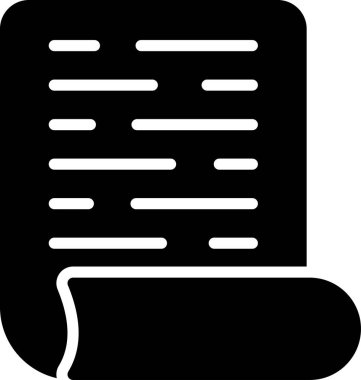 Curl simgesi ile Sayfanın vektör simgesi 