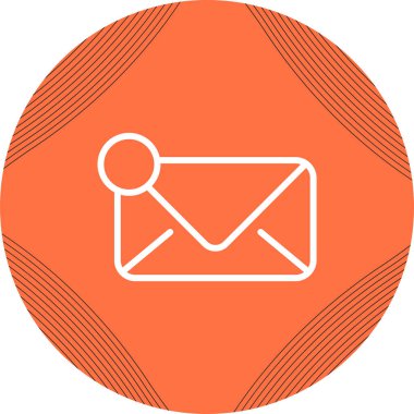 posta mektubu simgesi vektör illüstrasyon 