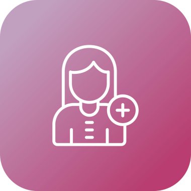 doktor simgesi, vektör illüstrasyonu basit tasarım