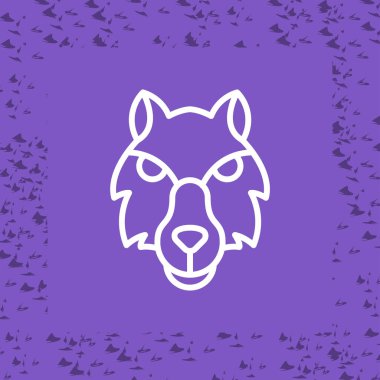 Kurt ikonu. Web basit illüstrasyonu