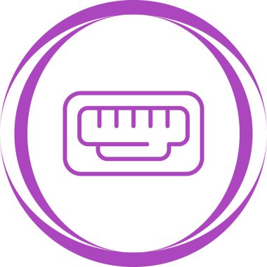 Ethernet web simgesinin vektör illüstrasyonu