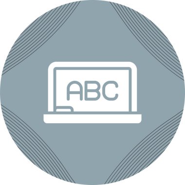 Whiteboard simgesinin vektör illüstrasyonu