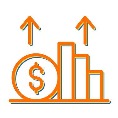 Ekonomi ikonu vektör illüstrasyonu