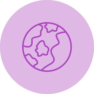 Earth icon, vector illustration simple design