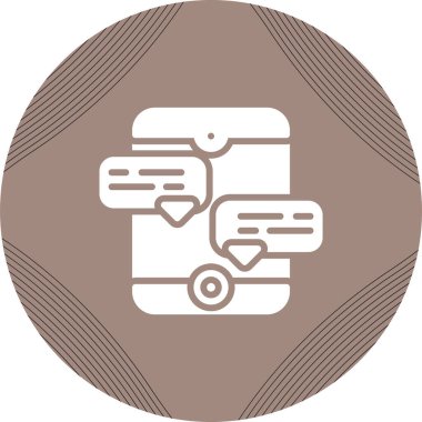 Metin Satır vektörüyle Konuşma Baloncuğu