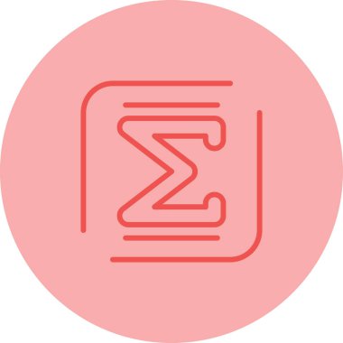 Özet simgesinin vektör illüstrasyonu