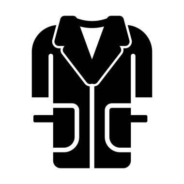 doktor önlüğü ikon vektör illüstrasyonu