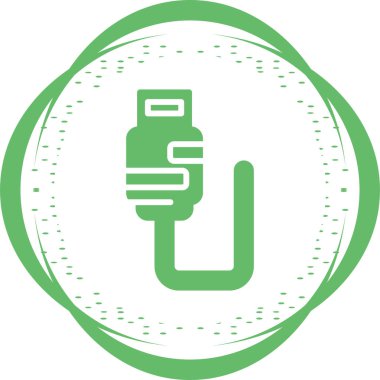 usb simgesi, vektör illüstrasyonu basit tasarım