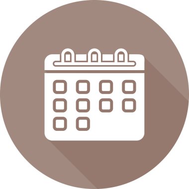 takvim anımsatma simgesi, özet biçimi, vektör illüstrasyonu