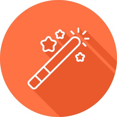 magic wand icon, simple vector illustration