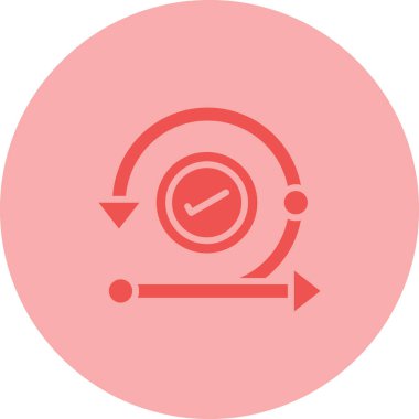 Görselleştirilmiş Basit Özyineleme Simgesi Beyaz Arkaplanda İzole Edildi 