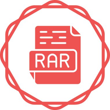 rar dosya biçimi simgesi web illüstrasyonuName