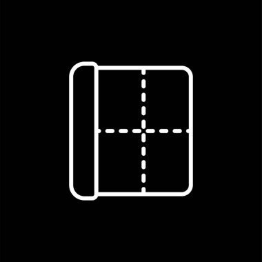 Beyaz Arkaplanda Web Sayfası Kenarlıkları Simgesi İzole Edildi 