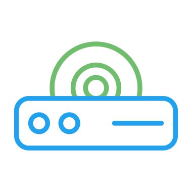 Dvd Oynatıcı modern simgesinin vektör illüstrasyonu