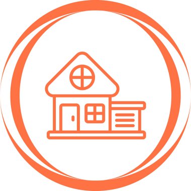 ev web simgesi, basit vektör illüstrasyonu