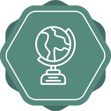 Web Resminin Küresel Simgesi. Global Ağ İşareti. Dünya Siyah ve Beyaz İşareti veya Simgesi. Vektör