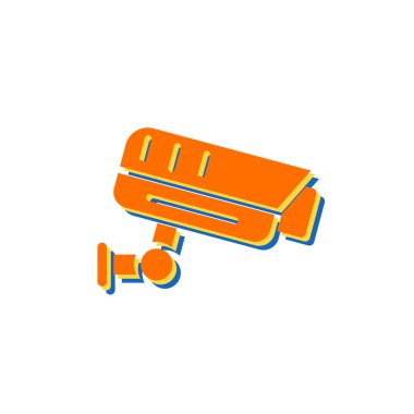 ccTV kamera simgesinin vektör illüstrasyonu 