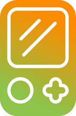 vektör Oyun Konsolu simgesi, basit illüstrasyon