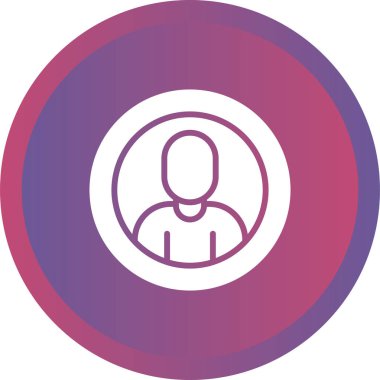 kullanıcı. Web simgesi basit illüstrasyon