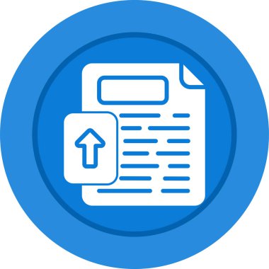 Dosya simgesi, vektör illüstrasyonu yükle