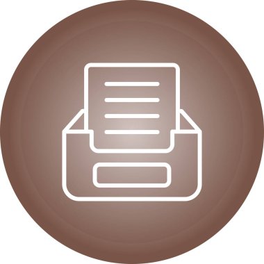 Dizin ikonu vektör illüstrasyonundaki belgeyi arşivle