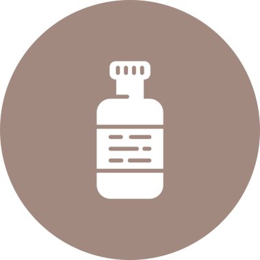   şişe ağ simgesi basit illüstrasyon