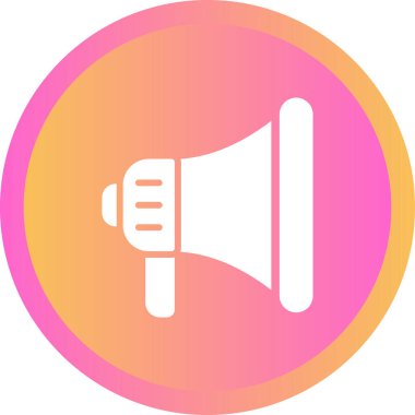 Moda tarzında konuşmacı simgesi. Megafon.