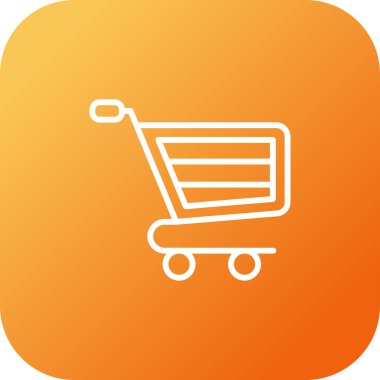 alışveriş simgesi vektör illüstrasyonu 