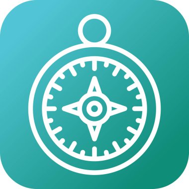 pusula simgesi web basit illüstrasyon